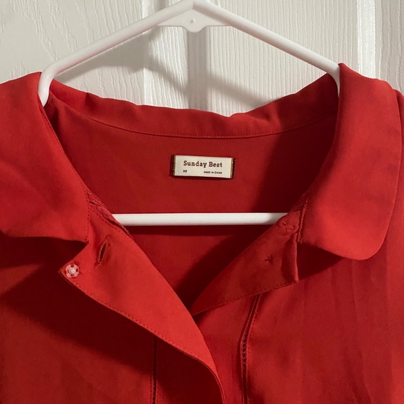 Artizia Sunday Best Sally Blouse In Flame Scarlet - Picture 2 of 6